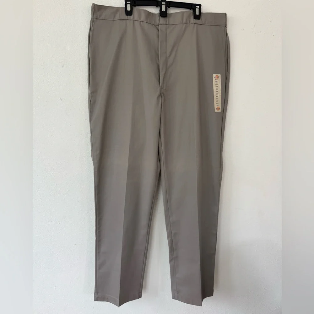 Dickies 874 Men's Work Gray Pants Durable Front Zipper Stain Release Size 44x 34 - Picture 11 of 13